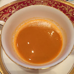 京王プラザホテル - 毛蟹のクリームスープ ビスク風 エキュムを浮かべ