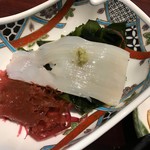 金沢マンテンホテル - 朝食から日本海の烏賊刺しをいただけるのは、魅力的です。