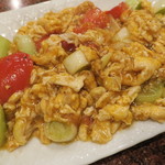 台湾客家料理 新竹 - トマトと玉子炒め