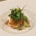 リストランテ 薫 - 徳島 宍喰 船上〆ノドグロ 浜中 塩水ウニ 菊芋 日向夏  伊予柑 デコポン 茄子