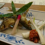 味心 すず木 - 稚鮎焼き。