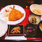 Iemon - アジフライ定食ご飯少なめ