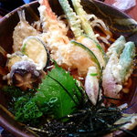 うどん居酒屋 澄 - 旬菜の天ぷらおろしうどん　1200円