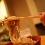 日本料理 たかむら - 麺はこんな感じです