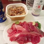 魚仁 - 鮪＋鰹＋もつ煮