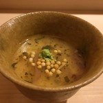 鮨 あらい - 梅の茶碗蒸し