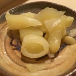 鮨 あらい - 竹生姜の芽の部分