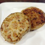 鳥長 - レンコンの肉詰め②