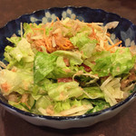 Tonkatsu Ishibashi - 和風サラダをまぜまぜした状態
