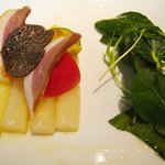 Restaurant27 - ('11/1)佐賀産ホワイトアスパラガスと鴨　サラダ仕立て