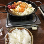 伽倻 - ミックス鍋定食 うどん    1.000円