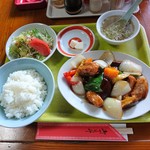 白龍 - 酢豚定食（850円）2017年4月