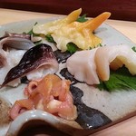 貴寿司 - 貝刺身盛合せ