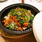 ビストロ 間 - 桜エビとサーモンをのせたアサリのご飯 AIDAスタイル