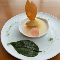 銀座 シェ・トモ - さくらアイスクリームとパンナコッタ