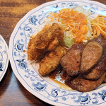 Kicchinhitokuchi - レバーの生姜焼きとワカサギフライ