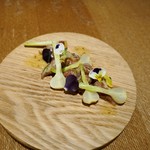 カラク - ホタルイカと野蒜のマスタード和え