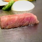 味鉄 - サーロイン加熱中(2/3)