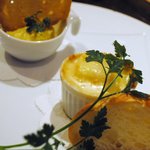 香材創作食房 アーユ - 3000円コース　塩漬け鯛のブランダード、魚介のグラタン