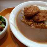 Kafeterasu Roiyaru - カツカレーと豆サラダ