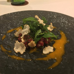 カーサ・デル・チーボ - 鯨のタルターラ 卵黄のソース