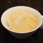 食べ門 - 半参鶏湯＆生ビール 1080円 のコーヒー