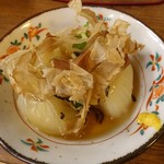 炭旬 - 新玉お浸し390円(税抜)