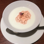 静岡 四川飯店 - セットの杏仁豆腐