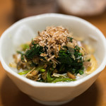 やきとん えん家 - 2017.4 ほうれん草とみょうがの浅漬（380円）