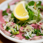 やきとん えん家 - 2017.4 肉刺しタン（380円）