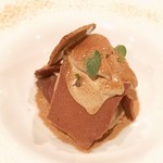 ラカンデラ - 黒糖のラングドシャ　珈琲のジェラート