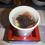 とらふぐ亭 - 飲み放題でも1杯だけ「ひれ酒」が飲めました。