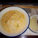とらふぐ亭 - 最後の雑炊を食べるのが、これまた至福の時です。