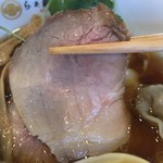 らぁ麺 飯田商店 - 【2017.4.13】豚モモ焼豚。