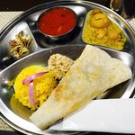 南インド家庭料理 カルナータカー - Bセット サンバール、ミックス野菜のカレー
