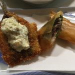 海さくら - 鰯のフライと鰯チーズ春巻