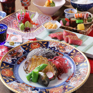 【季節を味わう日本料理と鉄板の饗宴】