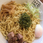 麺屋 翔 - 油そば特盛温玉ニンニク背脂アリアリ ¥600