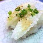 天下寿司 - 炙りエンガワ125円