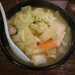 shi-antoushoumenyoxonshon - 野菜刀削麺 税込750円