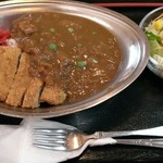 うすいや食堂 - カツカレー サラダ付き   1000円