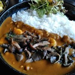 カレー屋 香助 - [料理]きのこ海老カレー  全景♪ｗ