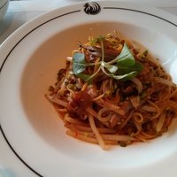 ヘイフンテラス - 細切りローストダック入りとうもろこし麺 チリソースと共に