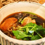 Shouginan - 蔵王豚の角煮つけ蕎麦 定食（つけ汁）