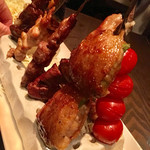 ミートチョップス - 串焼き８本盛り※内3本はホルモン(価格忘れーた)