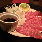 ミートチョップス - (before)黒毛和牛ランプの炙り刺し￥1180