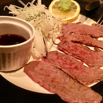 ミートチョップス - (after)黒毛和牛ランプの炙り刺し￥1180