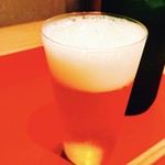 そば切り 岳空 - 中瓶でぷはぁ♡