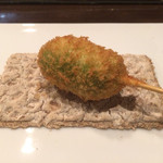 創作串揚 つだ - 空豆だったかな^_^