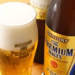 黒豚しゃぶしゃぶ 島津 - まずはザ・プレミアムモルツで乾杯!!
